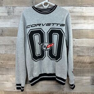 GM Corvette 00 Official Licensed Product Mens Sweatshirt‎ Grey Black Red Size S